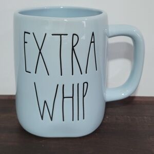 Rae Dunn Sky Blue 'Extra Whip' Mug